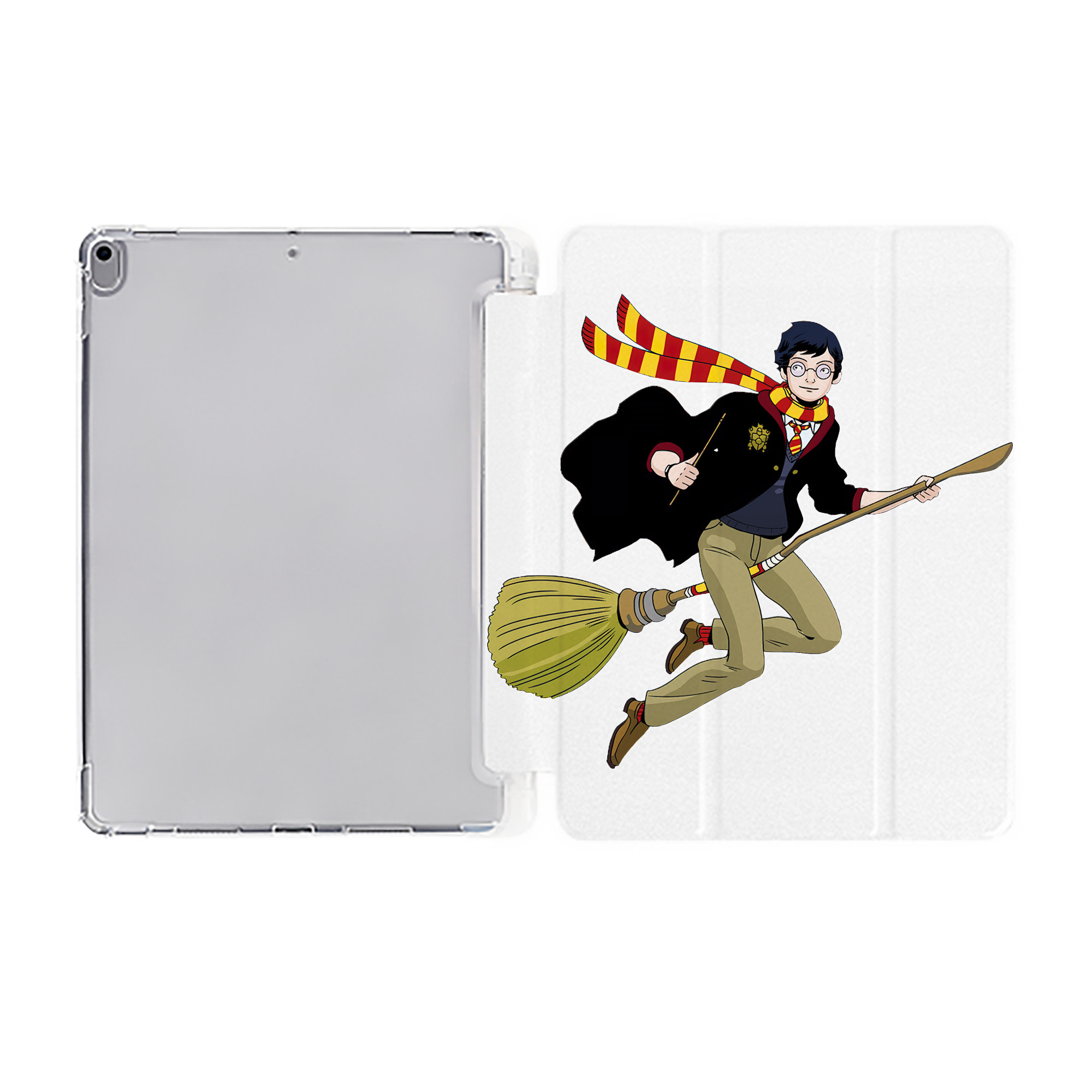 （画像用） Harry Potter ハリー・ポッターシリーズ IPad ケース ペン収納付き 三つ折りスタンド PUレザー×シリコン 対応機種9.5/10.5/10.9インチ